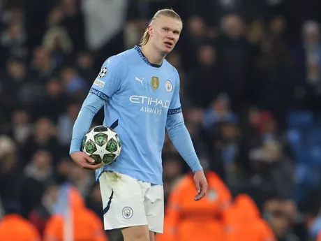 Erling Haaland po prehre 2:3 v zápase Manchester City - Real Madrid v play-off o osemfinále Ligy majstrov.