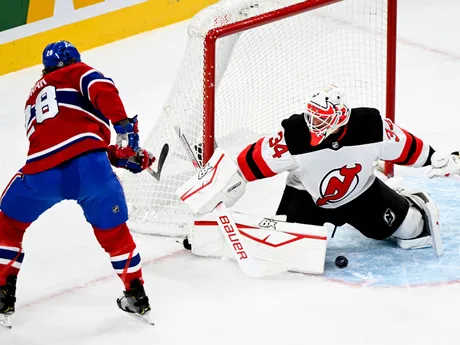 Fotka zo zápasu Montreal Canadiens - New Jersey Devils.