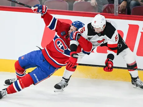 Fotka zo zápasu Montreal Canadiens - New Jersey Devils.