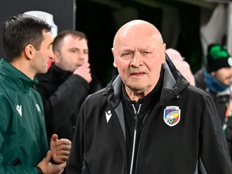 Tréner Plzne Miroslav Koubek pred zápasom play-off o osemfinále Európskej ligy Ferencvároš Budapešť - FC Viktoria Plzeň.