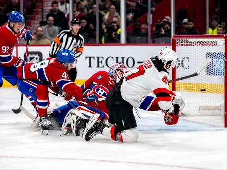 Fotka zo zápasu Montreal Canadiens - New Jersey Devils.