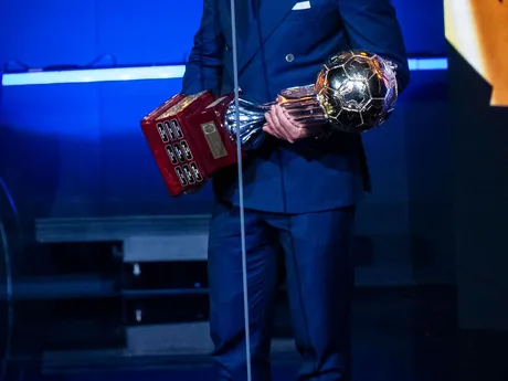 Na snímke víťaz ankety Futbalista roka 2024 Stanislav Lobotka počas odovzdávania ocenení na galavečeri.