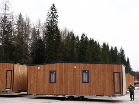 Testovanie olympijskej dráhy v Cortine d'Ampezzo. 