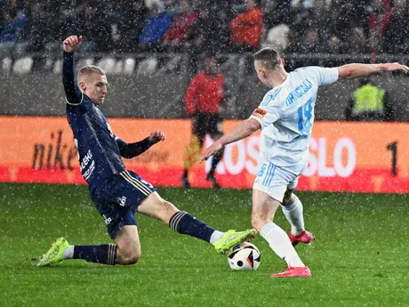 zľava Jakub Jakubko (FC Košice) a Nino Marcelli (Slovan Bratislava)