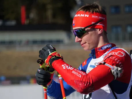 Jakub Borguľa počas šprintu v nórskom Holmenkollene 2025.