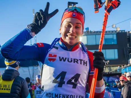 Paulína Bátovská Fialková po stíhacích pretekoch v Holmenkollene