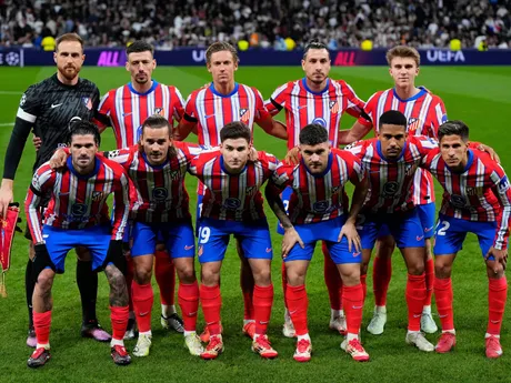 Tím Atlético Madrid pred zápasom osemfinále Ligy majstrov: Real Madrid - Atlético Madrid.