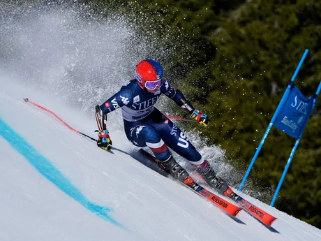 Lauren Macugová počas obrovského slalomu v Sun Valley. 