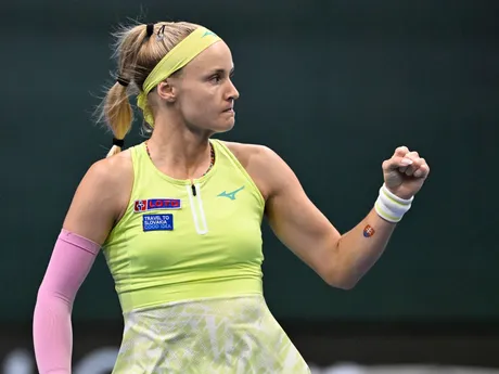 Rebecca Šramková sa teší po víťaznej výmene