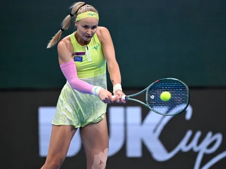 Na snímke slovenská tenistka Rebecca Šramková odvracia úder  Johanne Christine Svendsenovej z Dánska v druhej dvojhre duelu Slovensko - Dánsko v kvalifikačnej C-skupine o postup na finálový turnaj Pohára Billie Jean Kingovej . V Bratislave, 11. apríla 2025. FOTO TASR - Michal Svítok


- Slovensko 
- šport
- tenis
- ženy
- kvalifikácia
- skupina
- C
- Pohár
- Billie
- Jean
- Kingová
- PBJK
- Dánsko
- Bratislava
- BAX