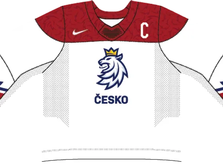 Česko na MS v hokeji 2025 - dresy doma.