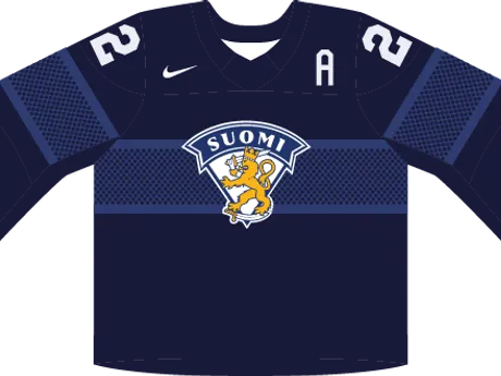 Fínsko na MS v hokeji 2025 - dresy vonku.