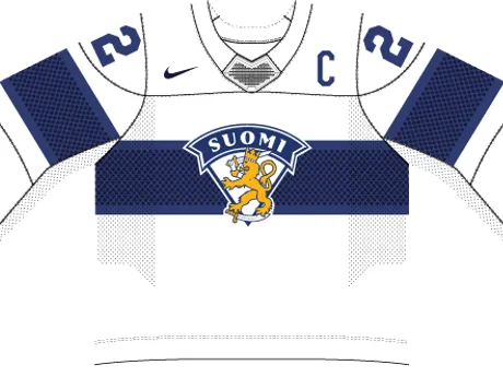Fínsko na MS v hokeji 2025 - dresy doma.