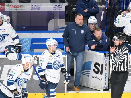 Andrej Kmeč v piatom zápase finále play off hokejovej Tipos extraligy HC Košice - HK Nitra. 