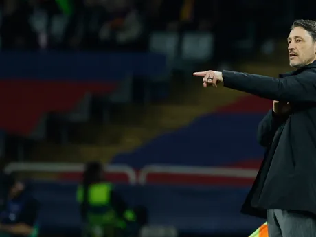 Tréner Niko Kovač počas zápasu FC Barcelona - Borussia Dortmund v 1. štvrťfinále Ligy majstrov.