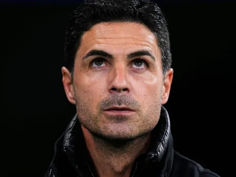 Tréner Arsenalu Mikel Arteta v odvetnom zápase štvrťfinále Ligy majstrov: Real Madrid - Arsenal FC.
