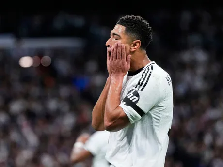 Jude Bellingham v odvetnom zápase štvrťfinále Ligy majstrov: Real Madrid - Arsenal FC.