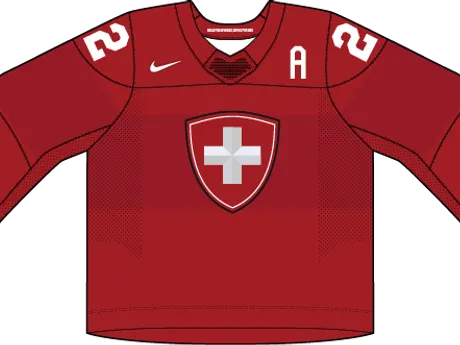 Švajčiarsko na MS v hokeji 2025 - dresy doma.