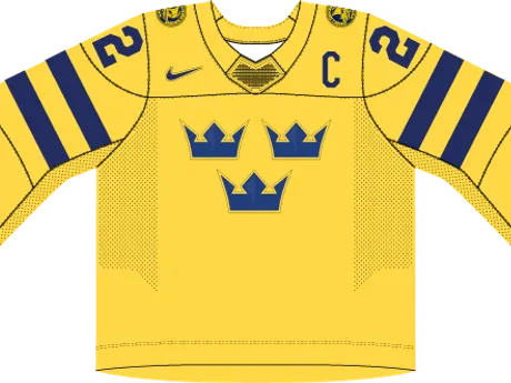 Švédsko na MS v hokeji 2025 - dresy doma.