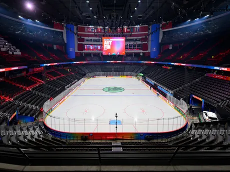 Avicii Arena pred zápasom Slovensko - Švédsko na MS v hokeji 2025. 
