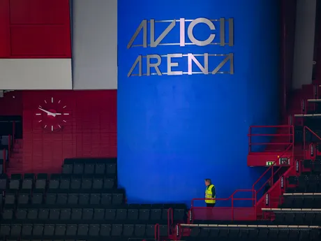Avicii Arena pred zápasom Slovensko - Švédsko na MS v hokeji 2025. 