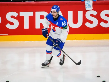 Miloš Roman pred zápasom Slovensko - Francúzsko na MS v hokeji 2025. 
