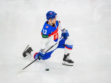 Michal Krištof pred zápasom Slovensko - Francúzsko na MS v hokeji 2025. 
