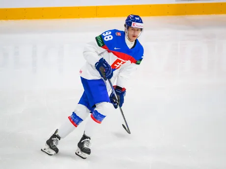 Andrej Golian pred zápasom Slovensko - Francúzsko na MS v hokeji 2025. 