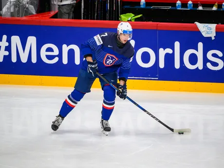 Pierre Crinon pred zápasom Slovensko - Francúzsko na MS v hokeji 2025. 