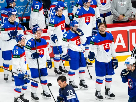 Slovenskí hokejisti zdolali v zápase A-skupiny Francúzsko na MS v hokeji 2025. 