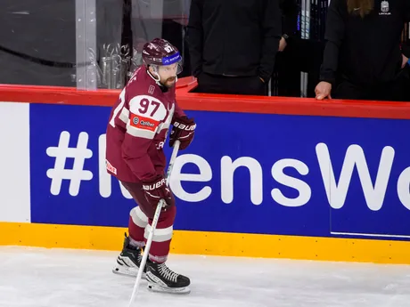 Haralds Egle pred zápasom Slovensko - Lotyšsko v skupine A na MS v hokeji 2025.