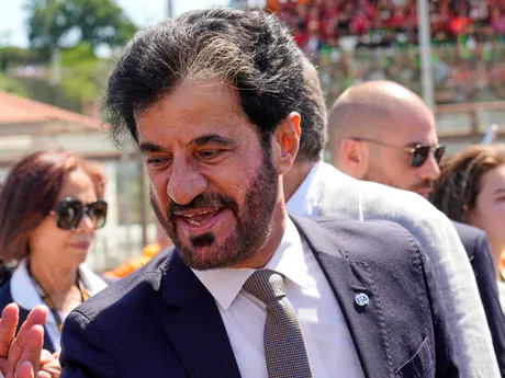 Prezident Fia Mohammed Ben Sulayem pred začiatkom pretekov VC Emilia Romagna.