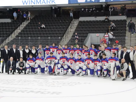 Slovenský tím na MS 18 v hokeji.