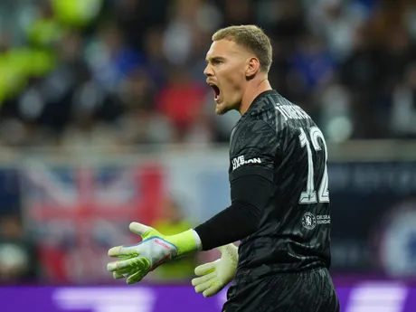 Brankár Filip Joergensen vo finále Konferenčnej ligy Real Betis - Chelsea