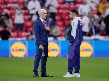 Alejandro Garnacho pred zápasom Tottenham Hotspur - Manchester United vo finále Európskej ligy 2024/2025.