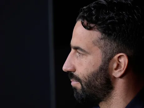 Tréner United Ruben Amorim v zápase Tottenham Hotspur - Manchester United vo finále Európskej ligy 2024/2025.