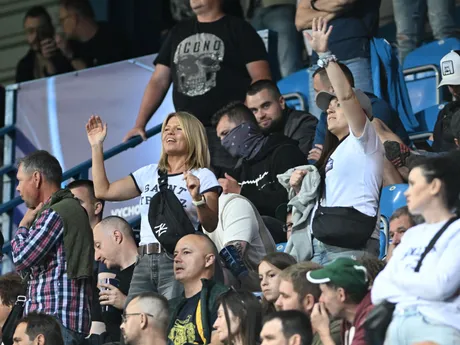 Fanúšikovia počas zápasu Nemecko - Slovinsko v skupine B na EURO U21 2025.