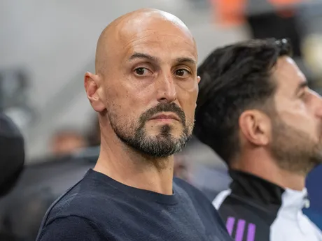 Tréner Nemecka Antonio Di Salvo počas zápasu základnej B-skupiny ČR - Nemecko
