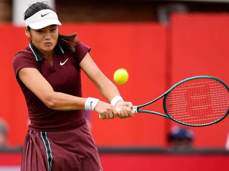 Emma Raducanuová  na turnaji WTA Londýn 2025.