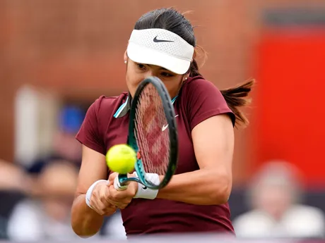 Emma Raducanuová  na turnaji WTA Londýn 2025.