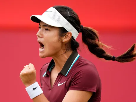 Emma Raducanuová  na turnaji WTA Londýn 2025.