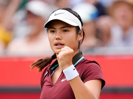 Emma Raducanuová  na turnaji WTA Londýn 2025.