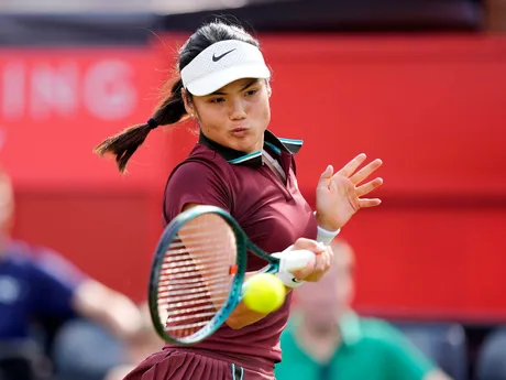 Emma Raducanuová  na turnaji WTA Londýn 2025.