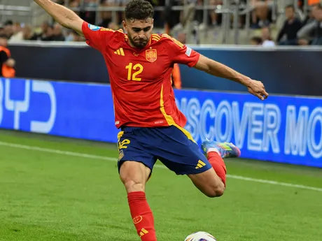 Fotka zo zápasu skupiny A Španielsko - Taliansko na EURO U21 2025.