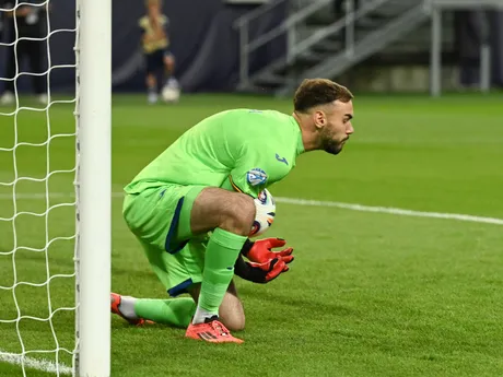 Fotka zo zápasu Taliansko - Rumunska na šampionáte EURO U21 2025.