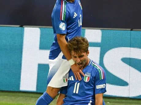 Fotka zo zápasu Taliansko - Rumunska na šampionáte EURO U21 2025.