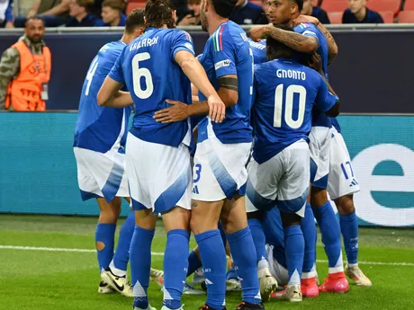 Fotka zo zápasu Taliansko - Rumunska na šampionáte EURO U21 2025.