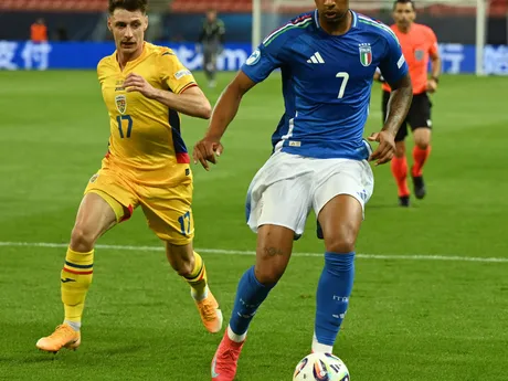 Fotka zo zápasu Taliansko - Rumunska na šampionáte EURO U21 2025.