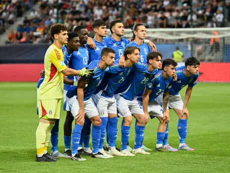 Fotka zo zápasu skupiny A Španielsko - Taliansko na EURO U21 2025.
