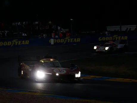 Ferrari AF Corse počas 24 hodín Le Mans 2025.
